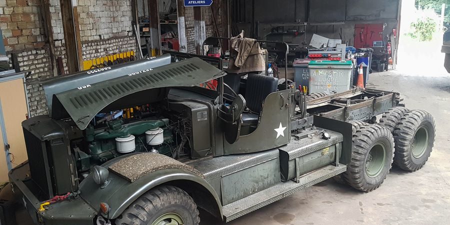 Echange des pneus et de la benne