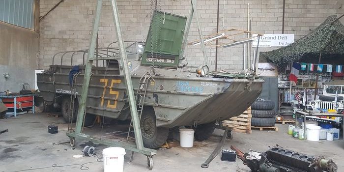 Enlèvement du moteur GMC DUKW